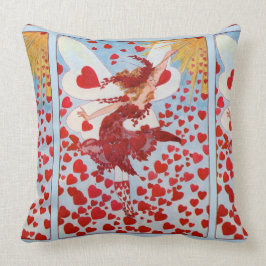 Cojín Decorativo Hada del corazón de San Valentín