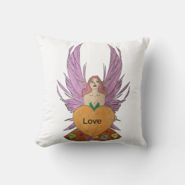 Cojín Decorativo Hada del Día de San Valentín