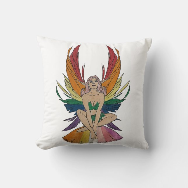Cojín Decorativo Hada Lesbiana  (Anverso)