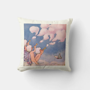 Cojín Decorativo Hadas de las Nubes Haciendo Nubes