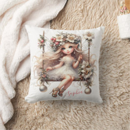 Cojín Decorativo Hadas de Navidades blancos