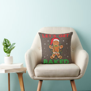 Cojín Decorativo Hagamos que los Navidades de pan de jengibre cocin
