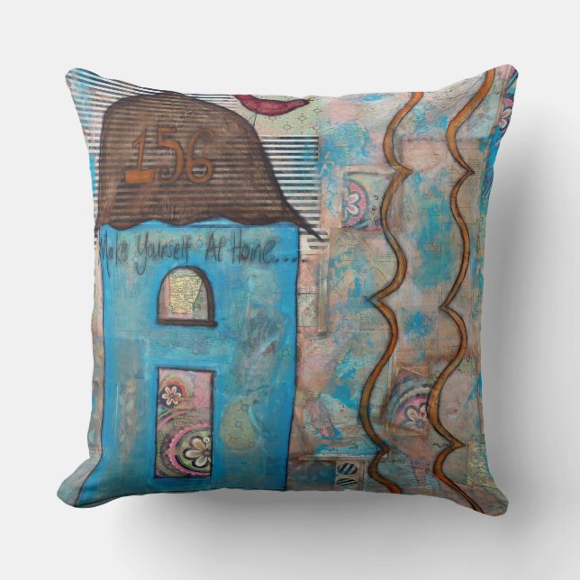 Cojín Decorativo Hágase en casa (Anverso)