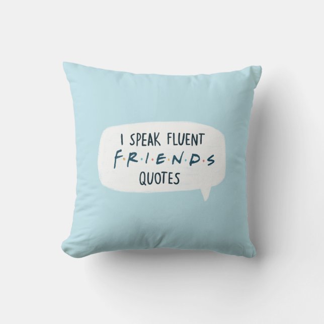 Cojín Decorativo Hago citas fluidas de AMIGOS™ (Anverso)