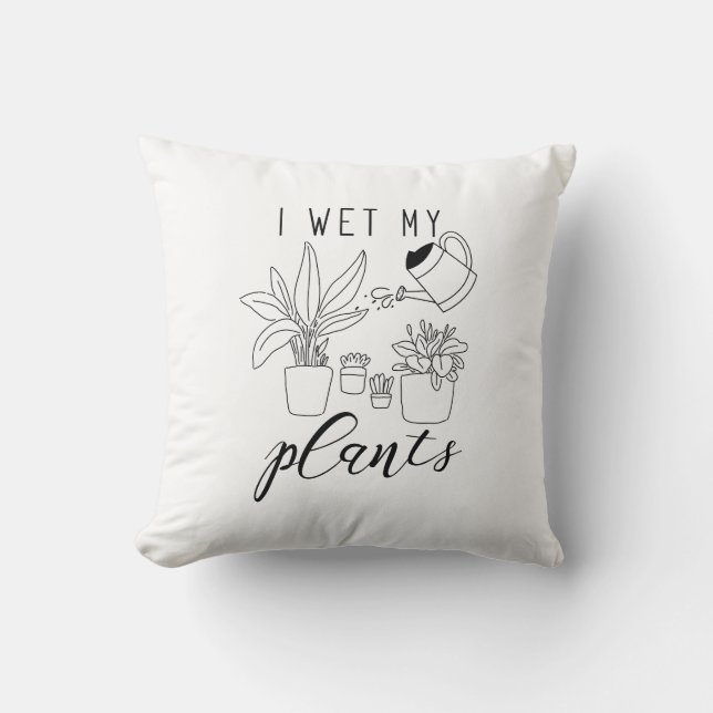Cojín Decorativo Hago Que Mis Plantas (Anverso)