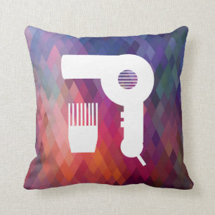 Cojín Decorativo Hairdryer cepilla el pictograma