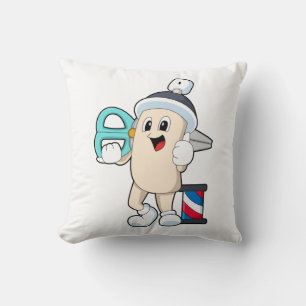 Cojín Decorativo Hairspray como peluquero con tijeras