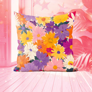Cojín Decorativo Haiverty Crowne florece floral moderna