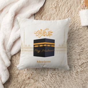 Cojín Decorativo Hajj Mabrour personalizado Kaaba personalizada