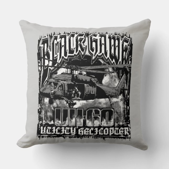 Cojín Decorativo Halcón negro (Anverso)