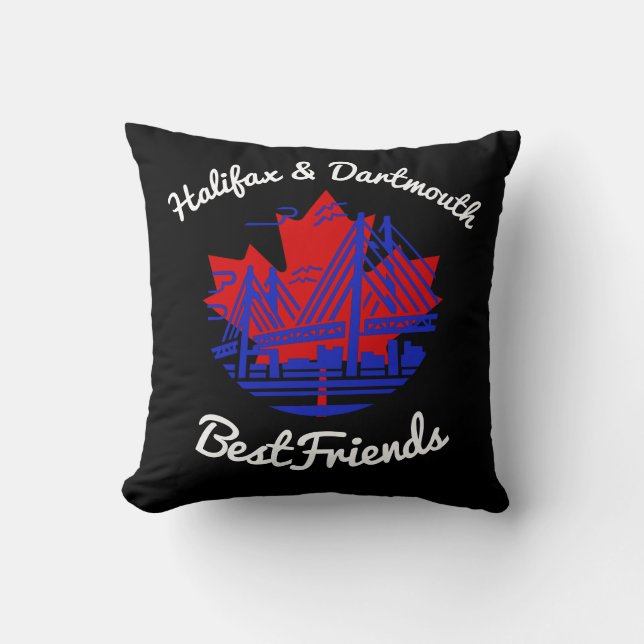 Cojín Decorativo Halifax and Dartmouth Bestfriend canada pillow (Anverso)