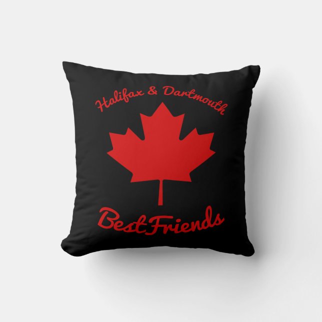 Cojín Decorativo Halifax and Dartmouth Bestfriend canada pillow (Anverso)