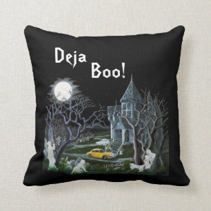 Cojín Decorativo Halloween, almohada, frecuentó, mansión,