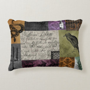 Cojín Decorativo Halloween Arte apotecario gótico medieval espumoso