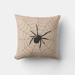 Cojín Decorativo Halloween atrapado en una araña web