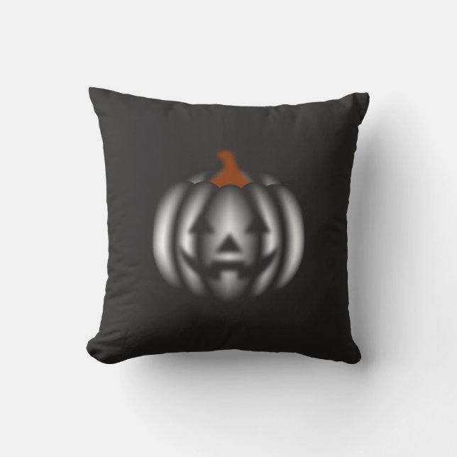 Cojín Decorativo Halloween black pumpkin  (Anverso)