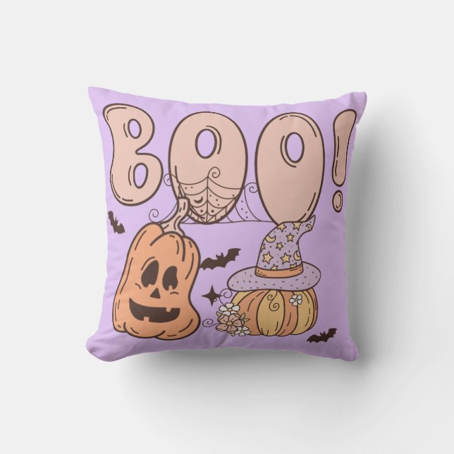 Cojín Decorativo Halloween Boo (Anverso)