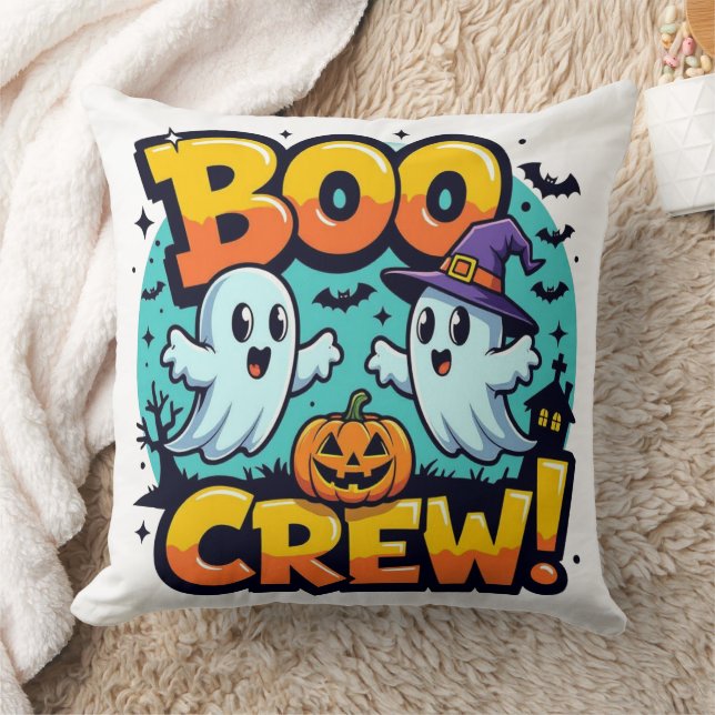 Cojín Decorativo Halloween Boo Crew (Manta)