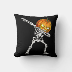Cojín Decorativo Halloween Boys Dabbing Skeleton Scary Pumpkin Jack