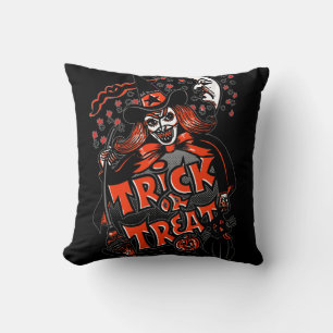 Cojín Decorativo Halloween Bruja o truco