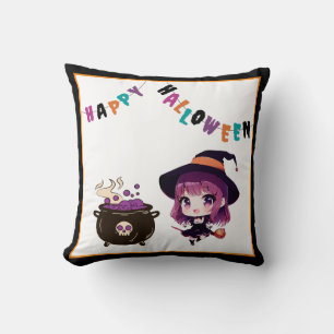 Cojín Decorativo Halloween/bruja/otoño/octubre