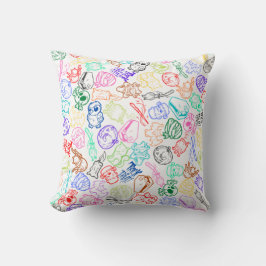 Cojín Decorativo Halloween caprichoso: Un diseño colorido y lúdico