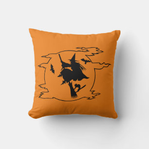Cojín Decorativo Halloween con escoba