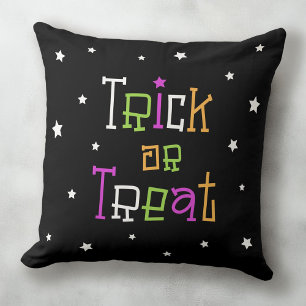 Cojín Decorativo Halloween con estrellas de truco o de regalo