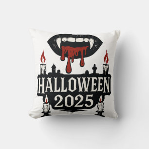 Cojín Decorativo Halloween con vampiros góticos