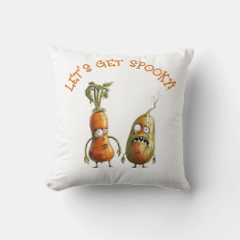 Cojín Decorativo Halloween con verduras zombi