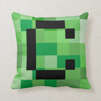 Cojín Decorativo Halloween Cosplay Letra inicial C RPG Gamer Pixel
