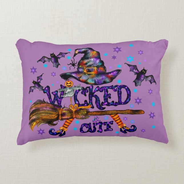 Cojín Decorativo Halloween Curte Wicks Witch (Anverso)