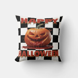 Cojín Decorativo Halloween de calabaza sangrienta