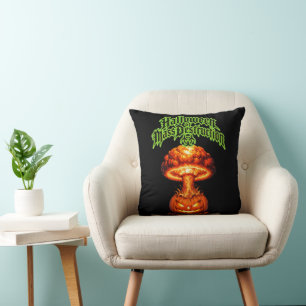 Cojín Decorativo Halloween de Destrucción Nuclear Jack-o'-Lant