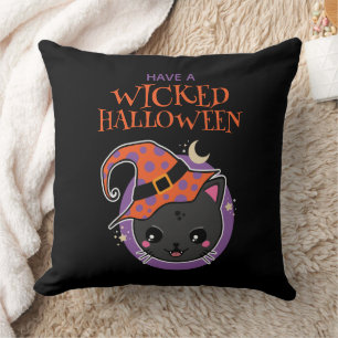 Cojín Decorativo Halloween de Kawaii Witch