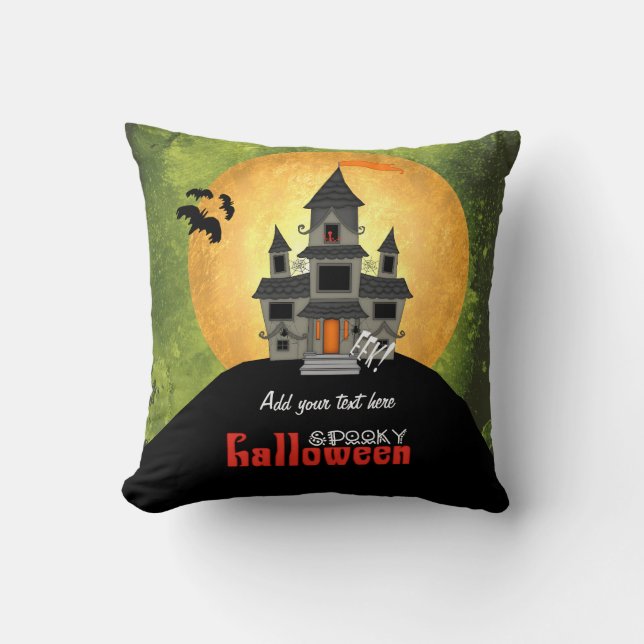 Cojín Decorativo Halloween de la casa de Haunted (Anverso)