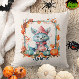 Cojín Decorativo Halloween de los niños de la Calabaza Naranja de l