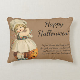 Cojín Decorativo Halloween de tradición de Apple Peel
