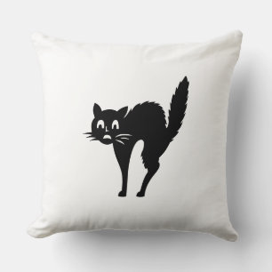 Cojín Decorativo Halloween del gato negro