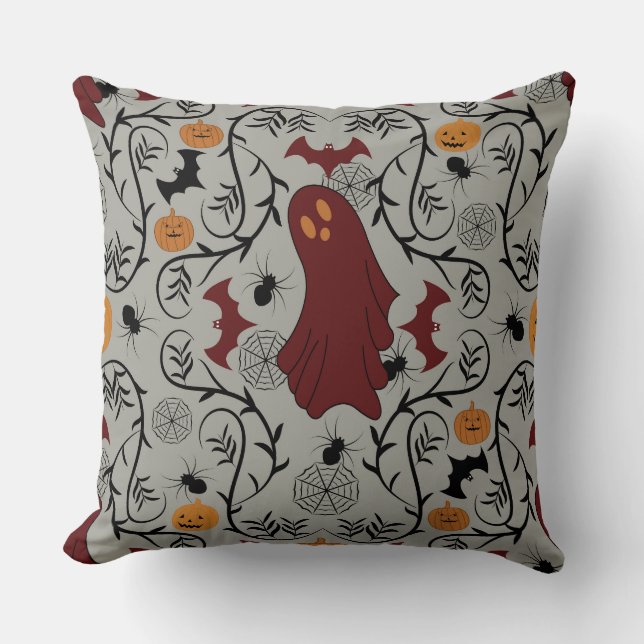 Cojín Decorativo Halloween del núcleo de la cabaña (Anverso)