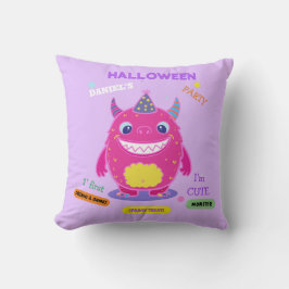 Cojín Decorativo Halloween Disfraces rosa Monstruo espeluznante div