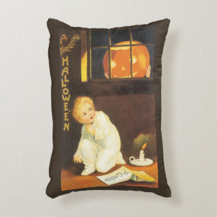 Cojín Decorativo Halloween Emocionante Vintage de Ellen Clapsaddle