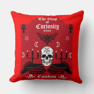 Cojín Decorativo Halloween en Punk gótico de brujas