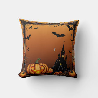 Cojín Decorativo Halloween enmarcado con el atardecer 02