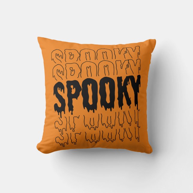 Cojín Decorativo Halloween espeluznante reversible (Anverso)
