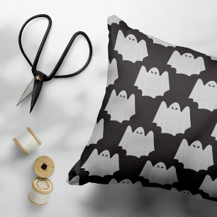 Cojín Decorativo Halloween, Fantasma Espantoso, Truco o Trato, Buu