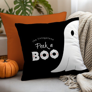 Cojín Decorativo Halloween fantasma personalizado de Peek a Boo