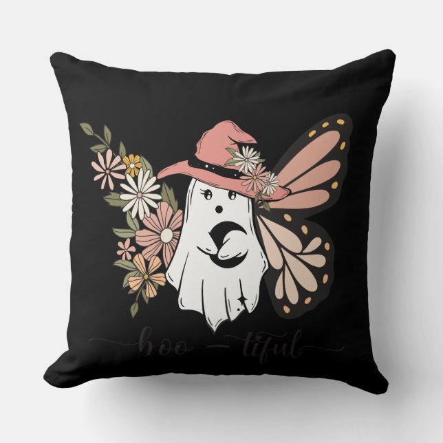 Cojín Decorativo Halloween fantasmal (Anverso)
