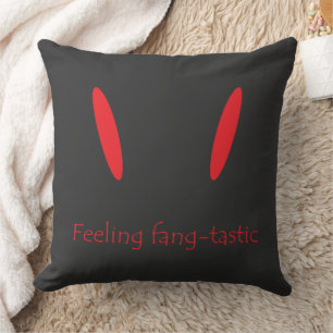 Cojín Decorativo Halloween feliz espantado vampiro