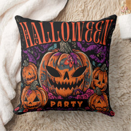 Cojín Decorativo Halloween, Floración de la Coven de Calabaza, Góti